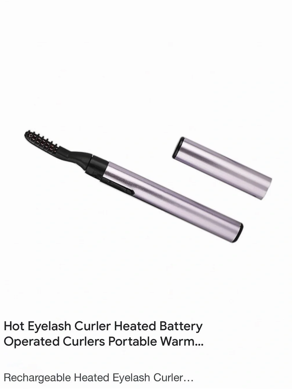 Brookstone Eyelash Curler - White and Gold Accent